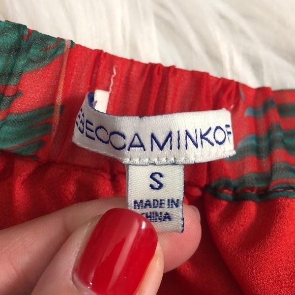 Rebecca Minkoff floral off the shoulder top size S - Picture 4 of 8